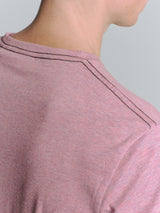 T-Shirt Crewneck Melange | Mauve