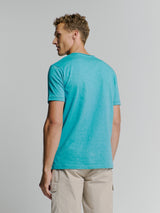 T-Shirt Crewneck Slub | Seablue