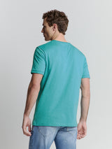 Round neck t-shirt | Seablue