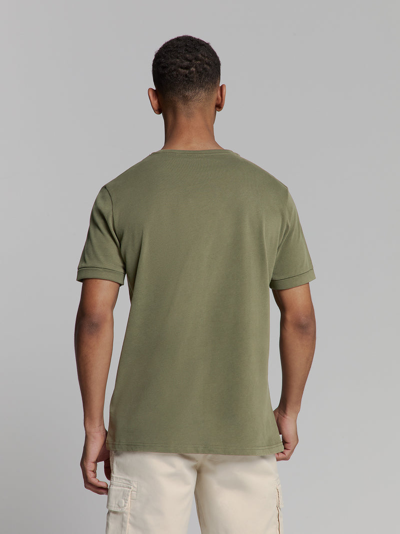 Crewneck T-Shirt | Dark Moss