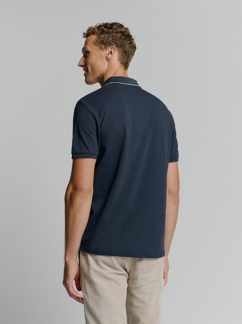 Cotton polo | Deep Blue