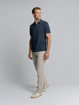 Cotton polo | Deep Blue