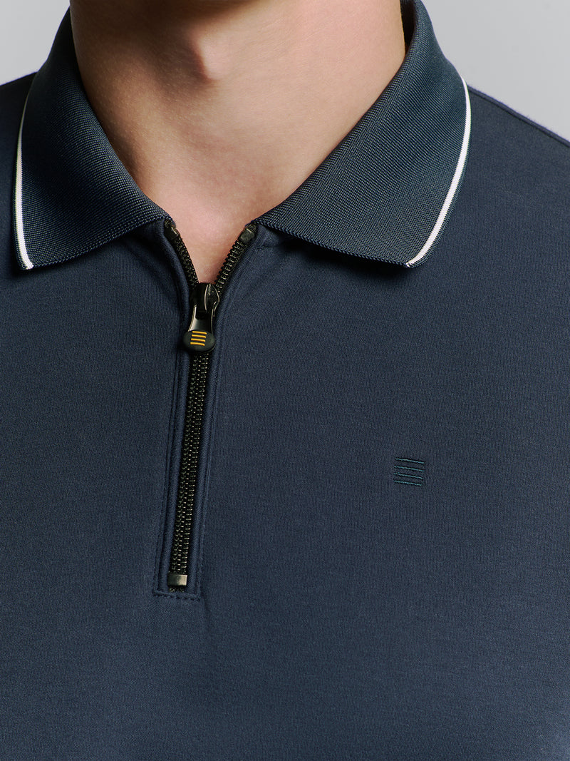 Polo Liquid Finished Cotton | Deep Blue