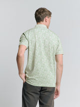 Polo Pique Allover Printed | Green