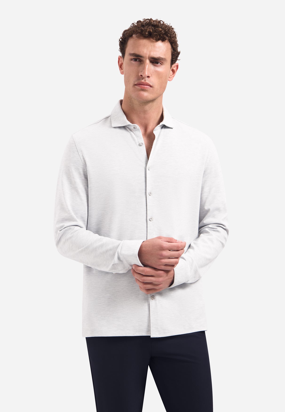 Jersey shirt | Grey Melange