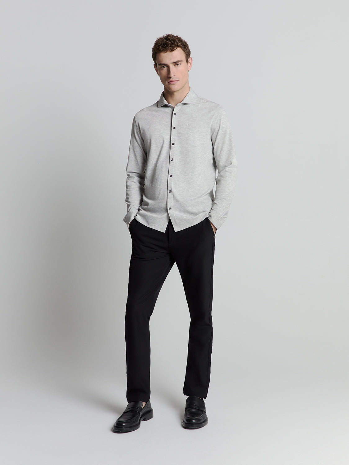 Jersey shirt | Grey Melange
