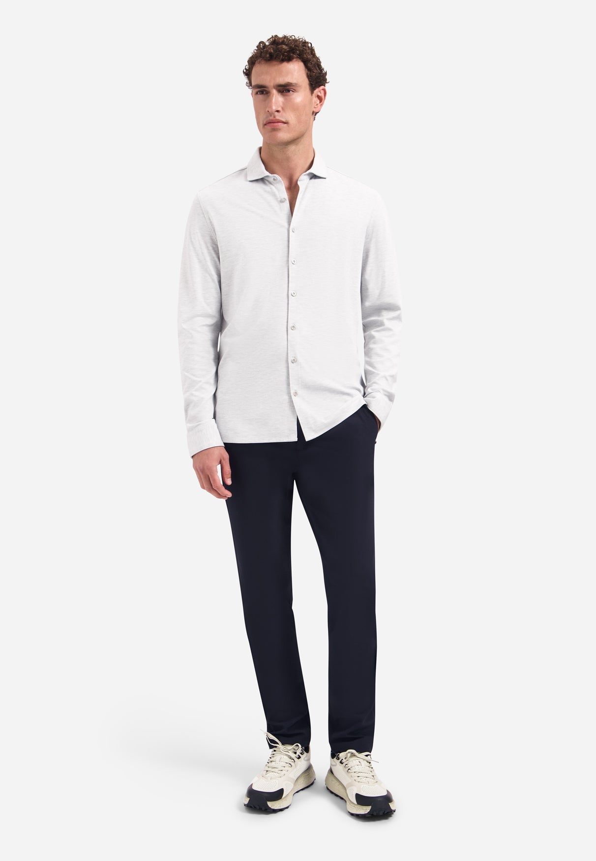 Jersey shirt | Grey Melange