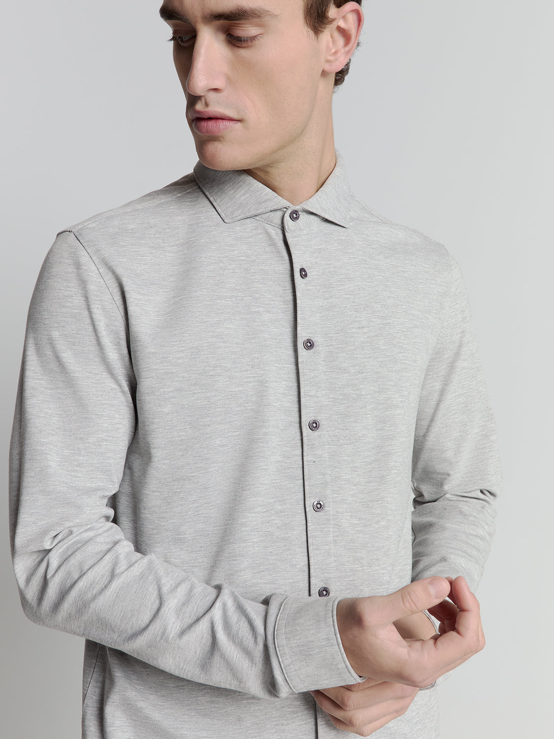 Jersey shirt | Grey Melange