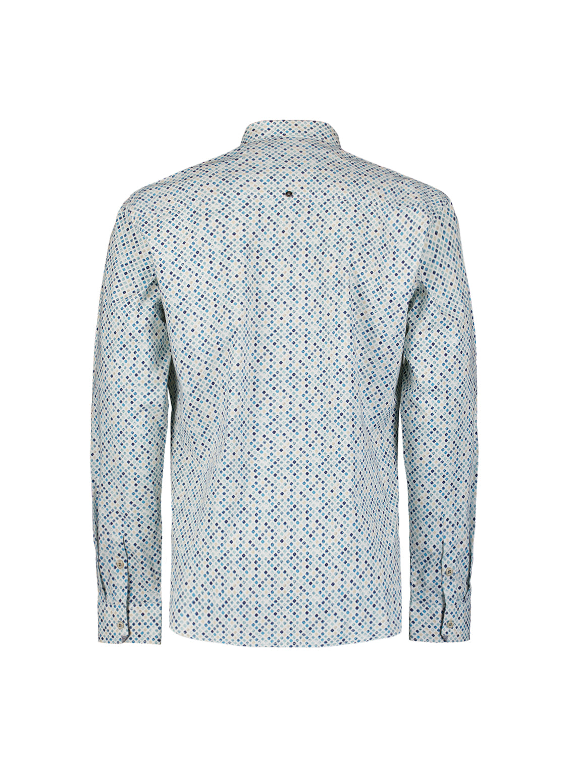 Printed stretch shirt | Seablue