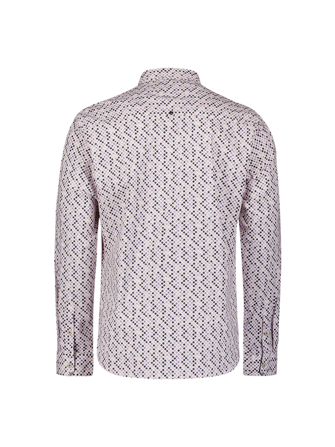 Printed stretch shirt | Mauve