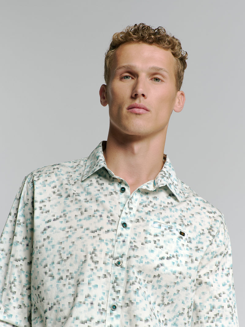 Printed stretch shirt | Ice