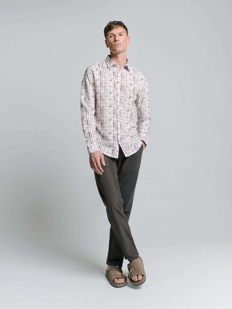 Printed shirt | Mauve