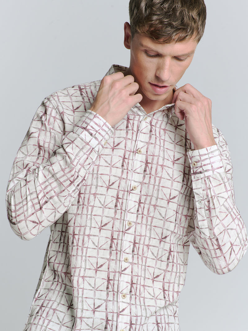 Printed shirt | Mauve