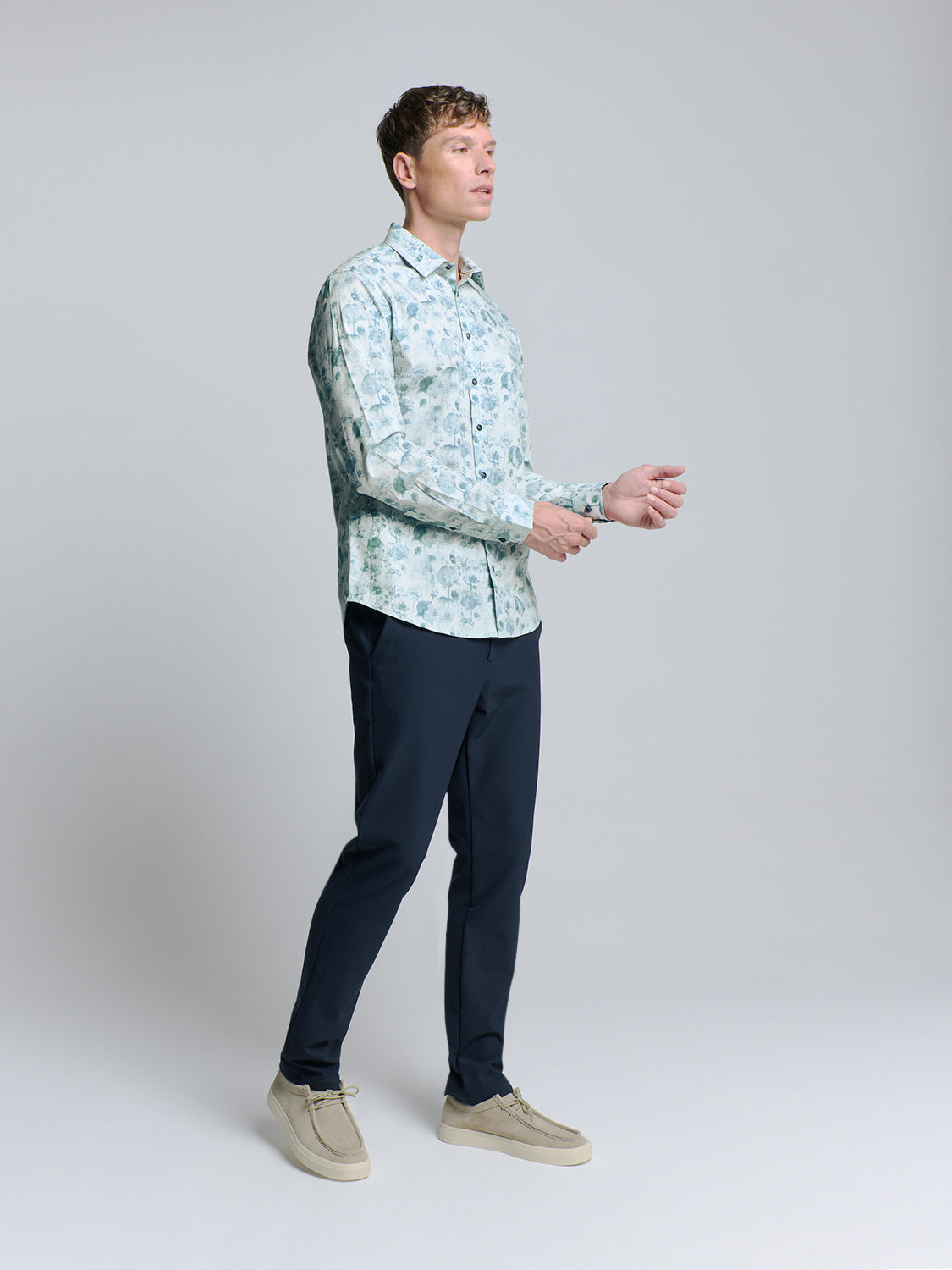 Printed shirt | Chalk
