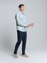 Shirt Stretch Allover Printed | Chalk