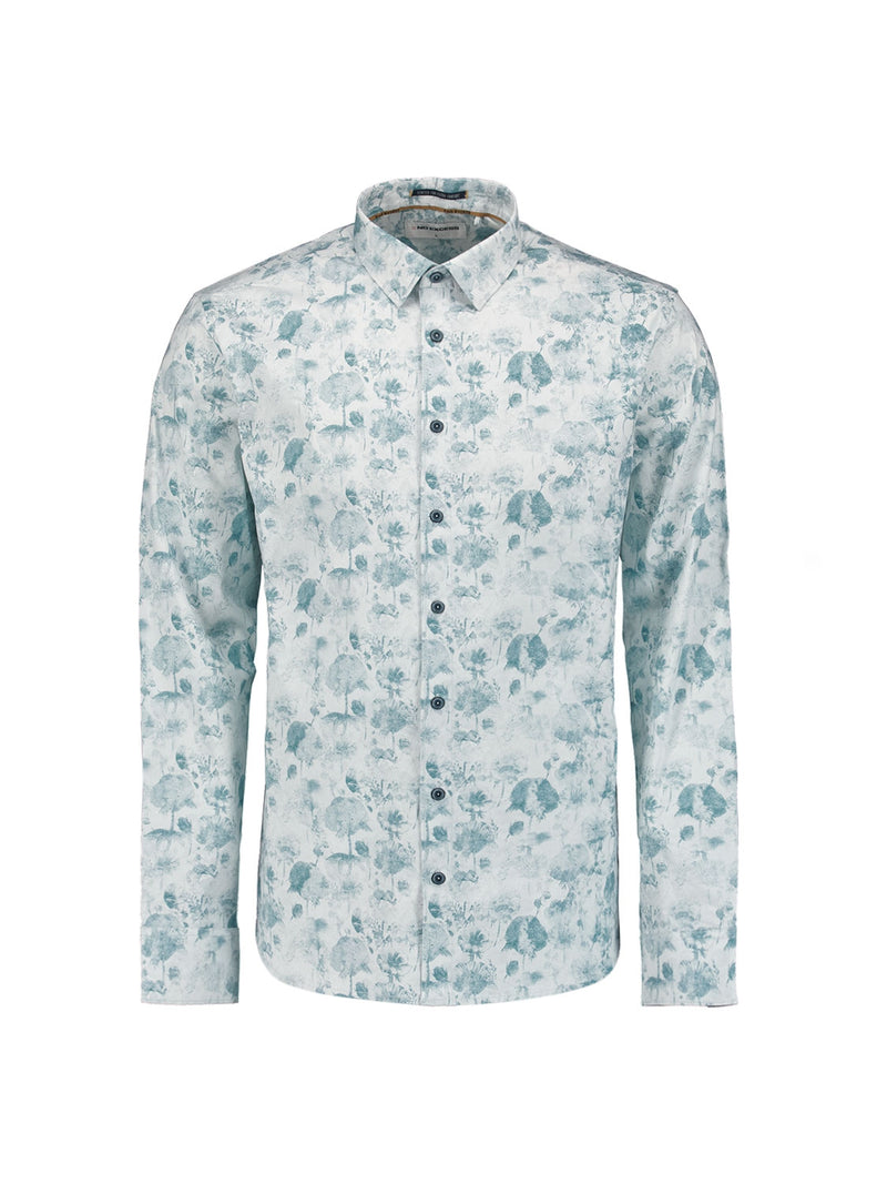 Shirt Stretch Allover Printed | Chalk