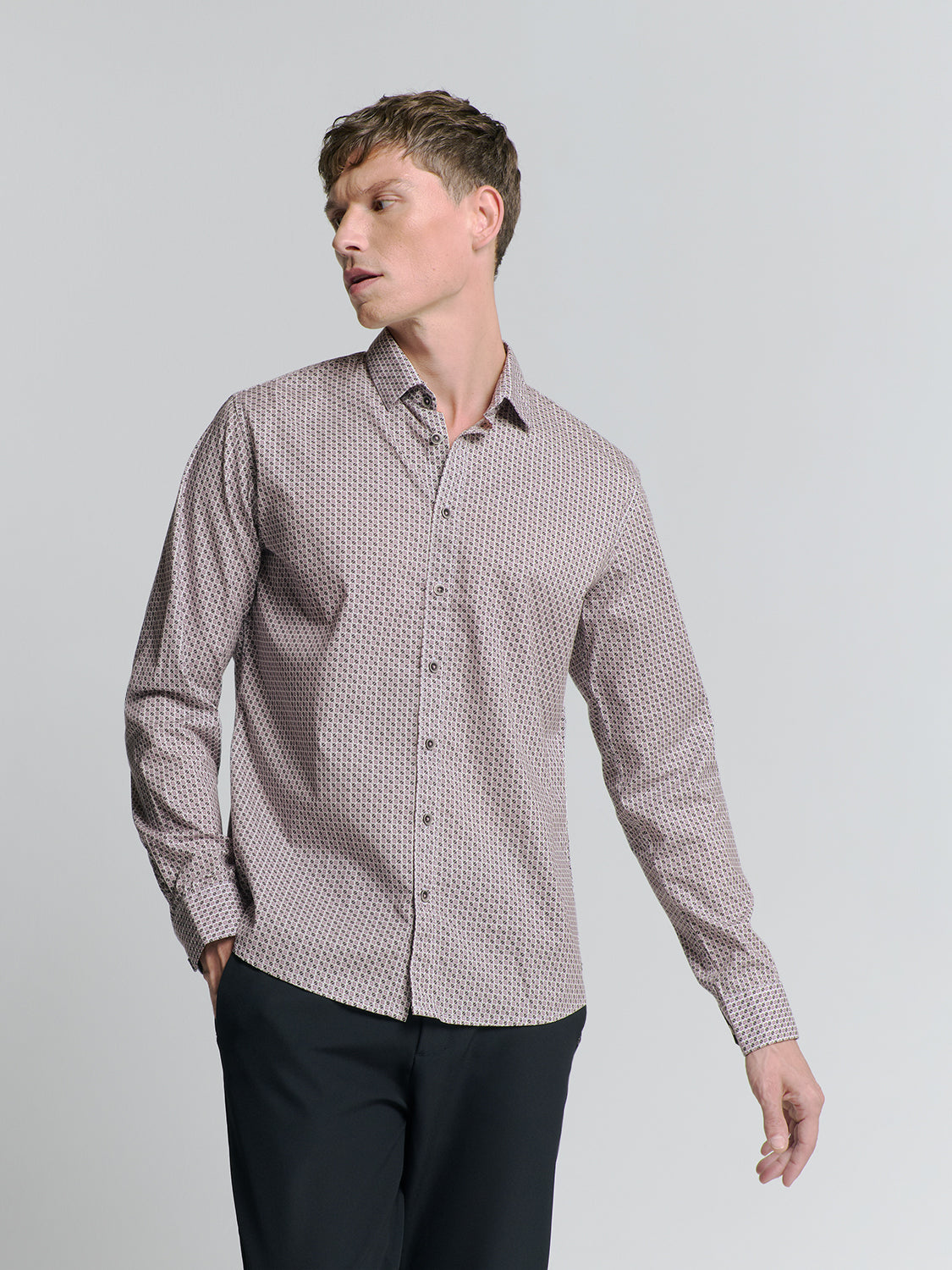 Printed shirt | Mauve
