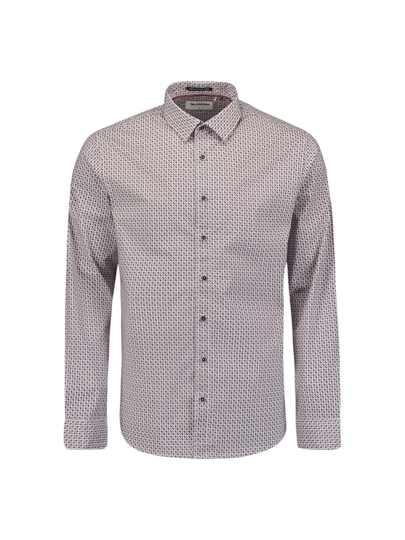 Shirt Stretch Allover Printed | Mauve