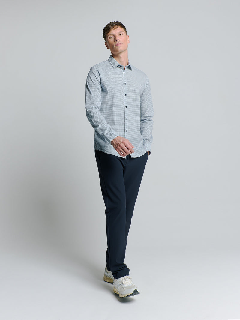 Shirt Stretch Allover Printed | Seablue