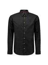 linen shirt | Black