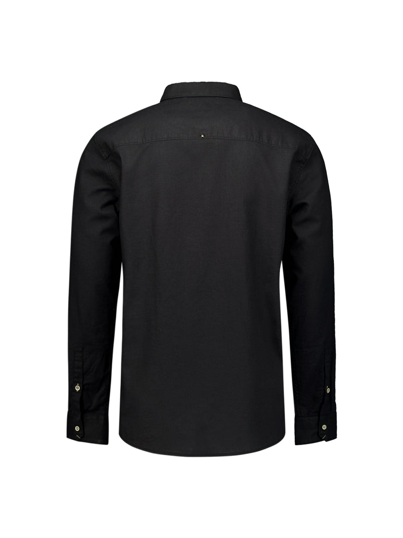 linen shirt | Black