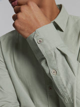 linen shirt | Light Army