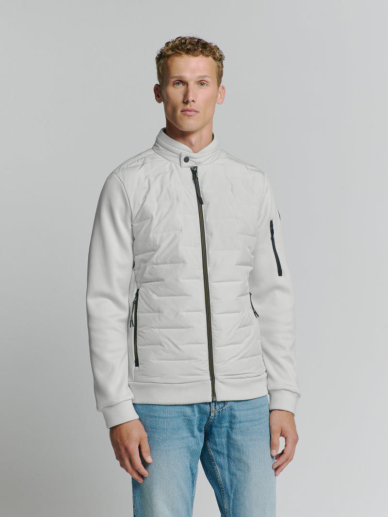 Short fit  jacket | Chalk