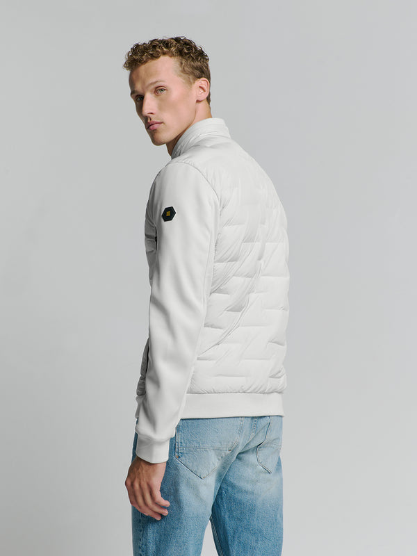 Short fit  jacket | Chalk