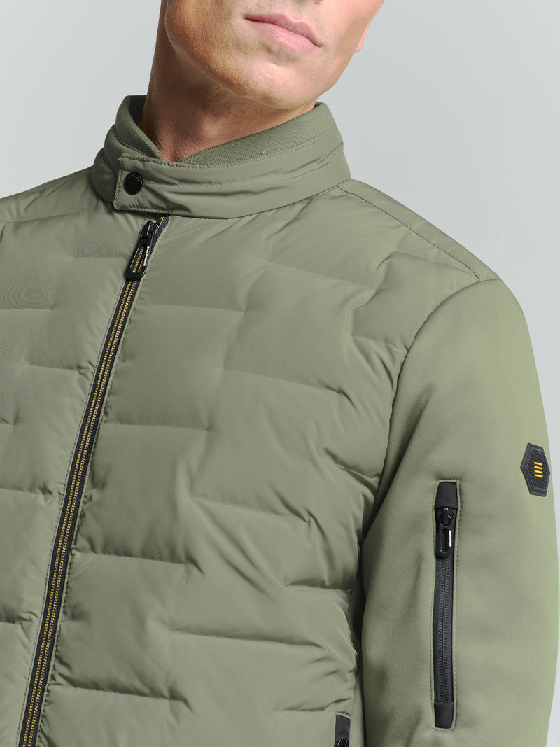 Short fit  jacket | Light Army