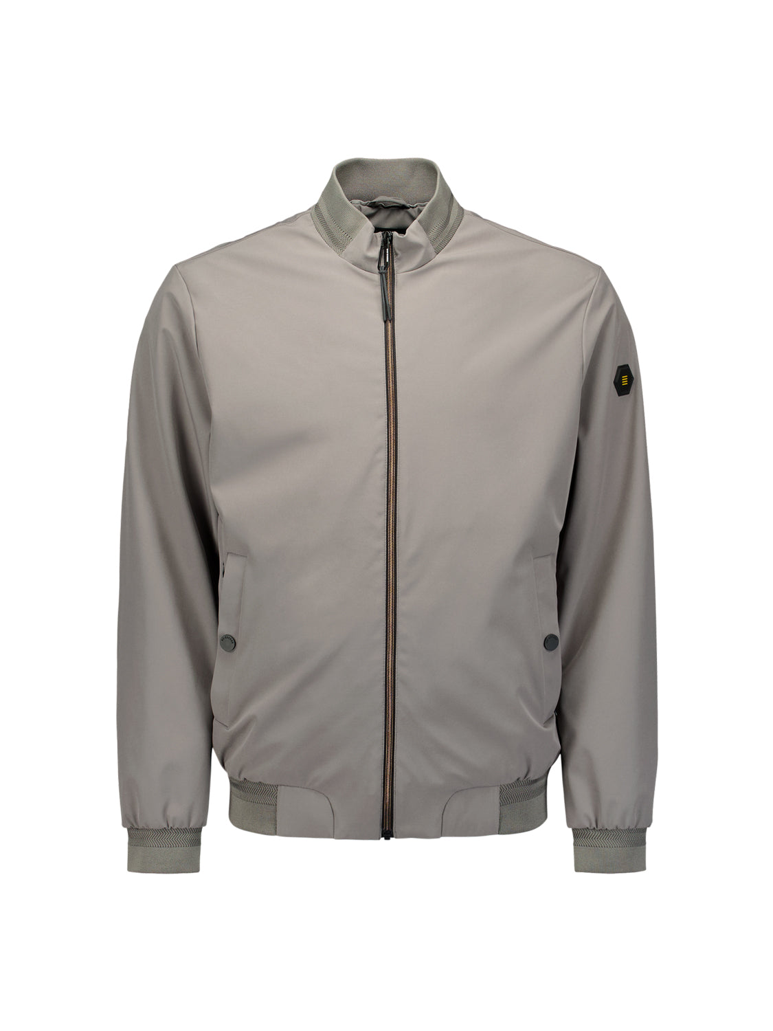 short fit jacket | Mid grey