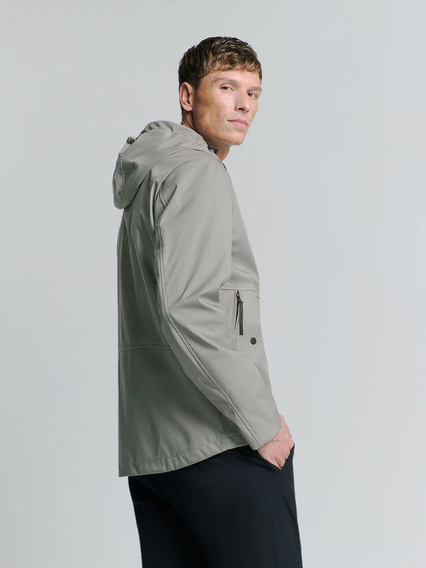 Hooded Jacket | Mid grey