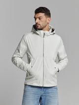 Jacket with detachable hood | Chalk