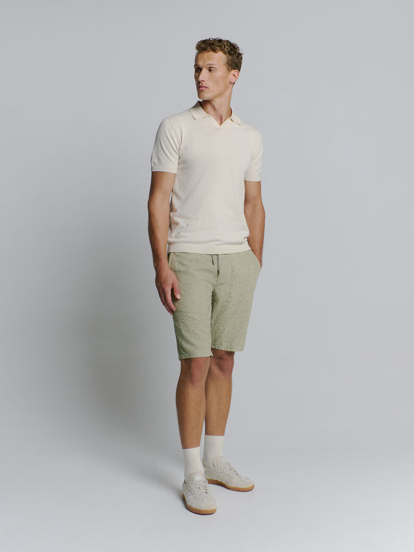 Linen short | Dark Moss