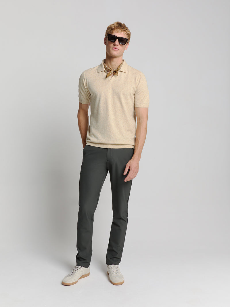 Short sleeve polo | Sand