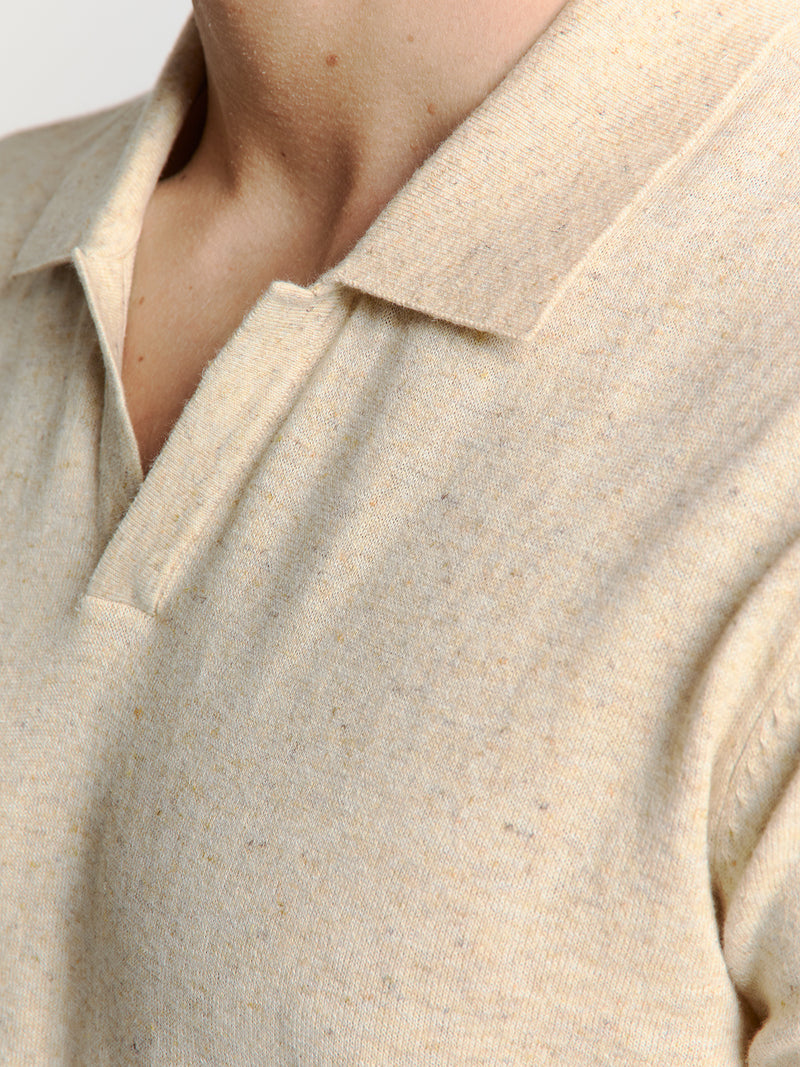 Short sleeve polo | Sand
