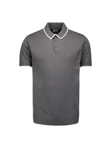 Short sleeve polo | Dark Steel