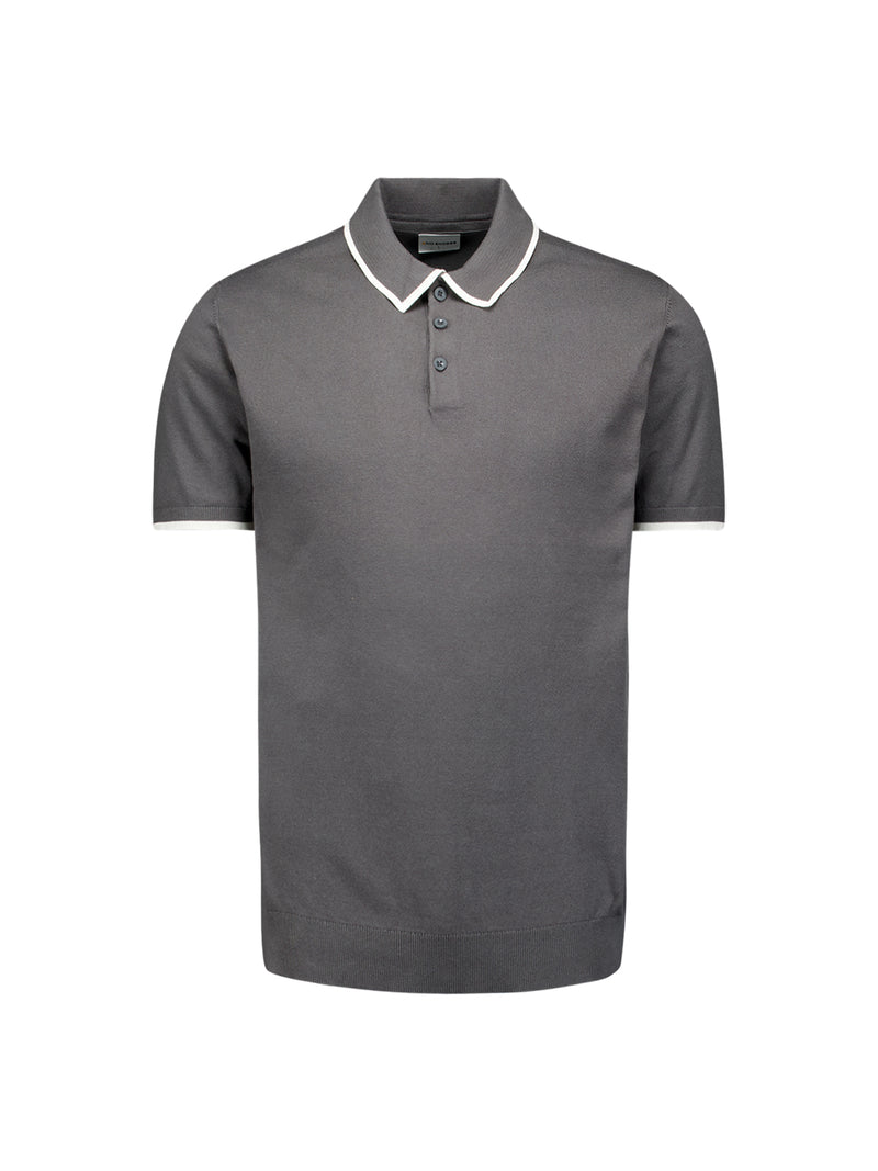 Short sleeve polo | Dark Steel