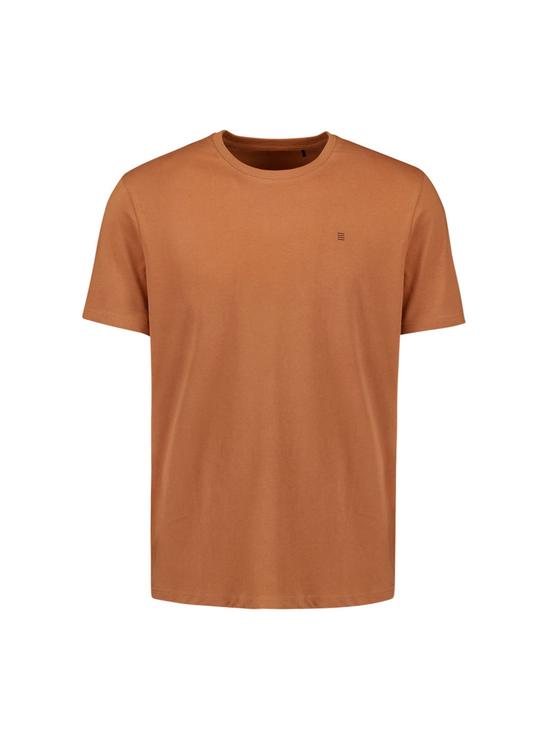Crewneck T-shirt | Caramel