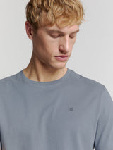 Crewneck T-shirt | Washed Blue