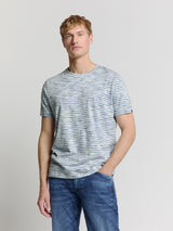 Striped crewneck T-shirt | Sky