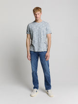 Striped crewneck T-shirt | Sky