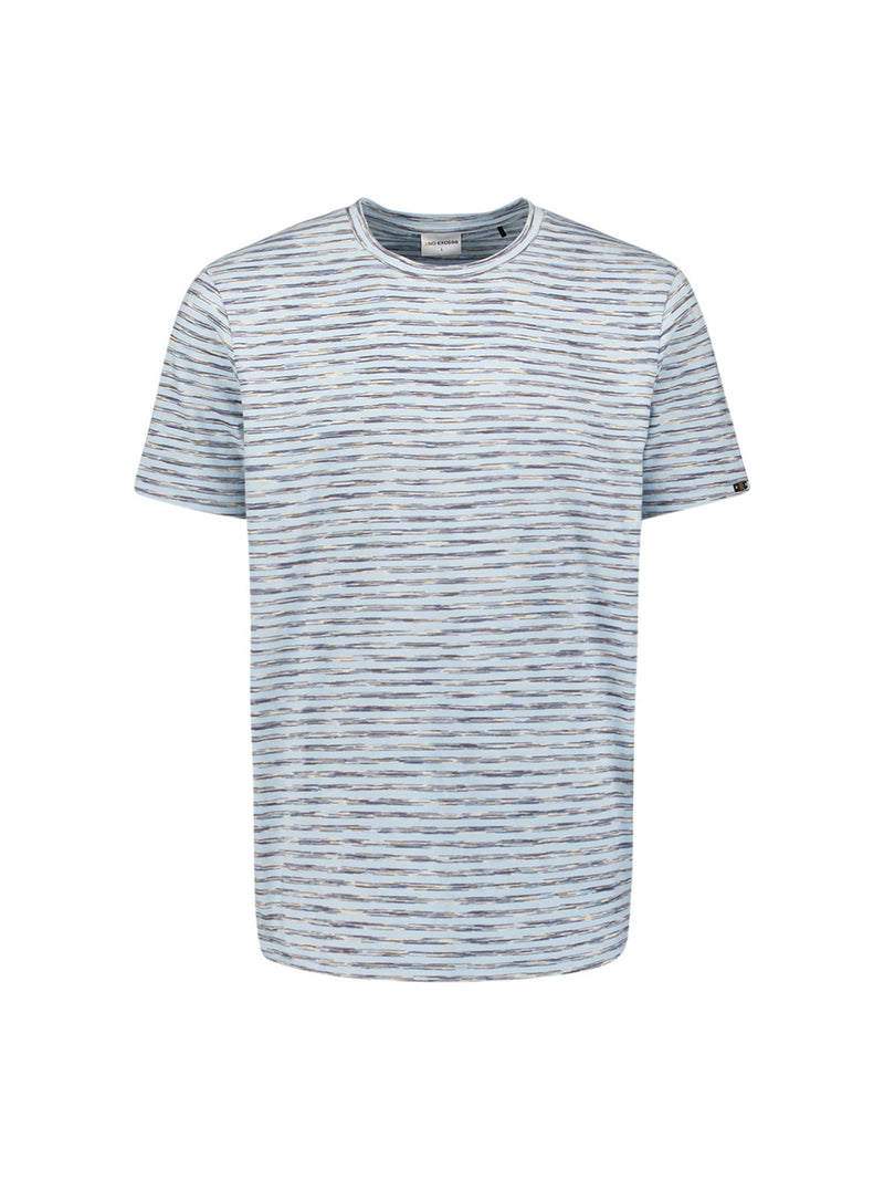 Striped crewneck T-shirt | Sky