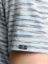 Striped crewneck T-shirt | Sky