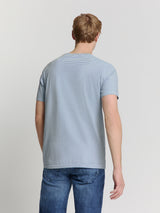 Striped crewneck T-shirt | Sky