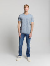 Striped crewneck T-shirt | Sky