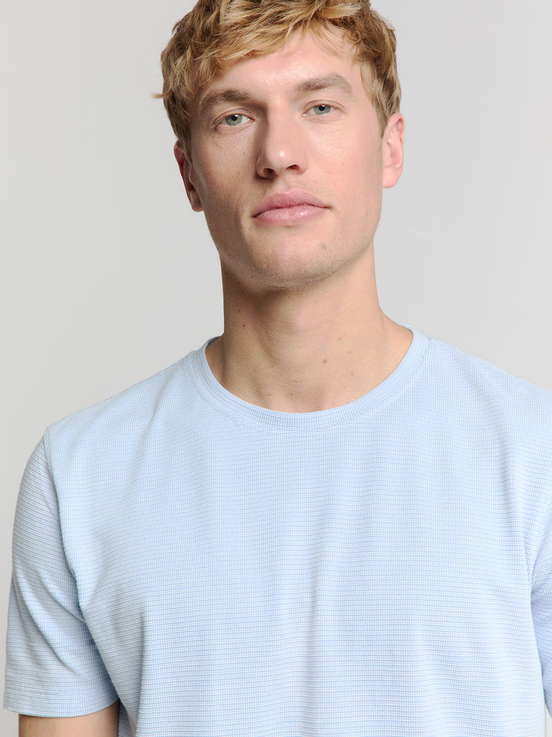 Crewneck T-shirt | Sky