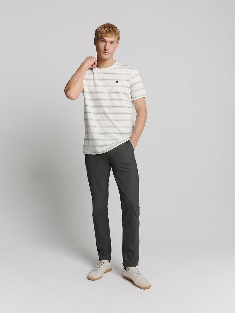 Jacquard crewneck T-shirt | Offwhite
