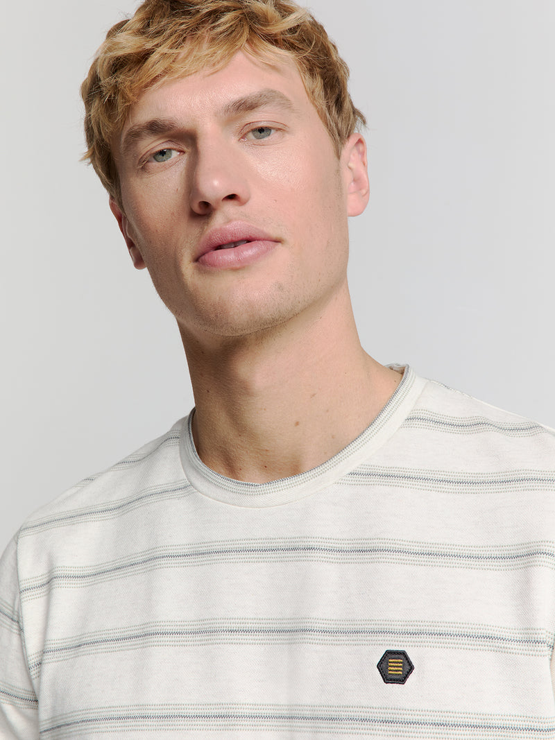 Jacquard crewneck T-shirt | Offwhite