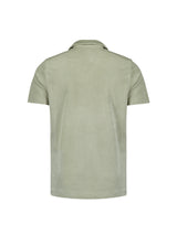 Terry knit poloshirt | Smoke