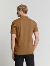 Pique poloshirt | Camel
